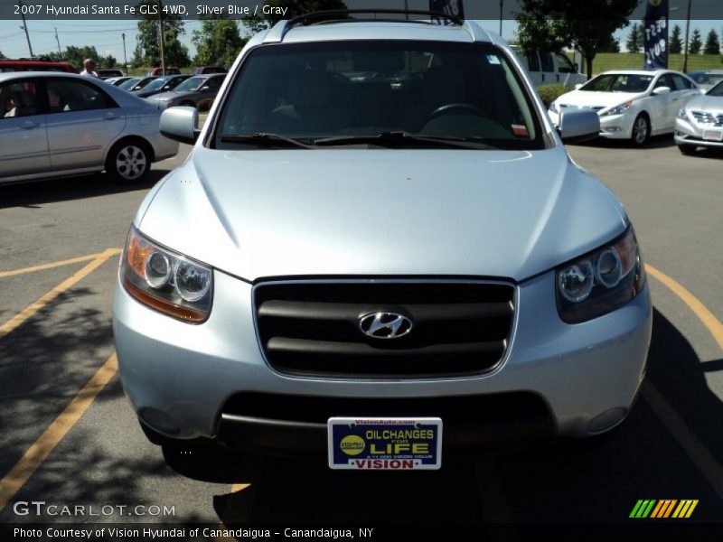 Silver Blue / Gray 2007 Hyundai Santa Fe GLS 4WD