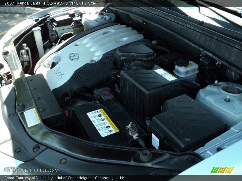 Silver Blue / Gray 2007 Hyundai Santa Fe GLS 4WD