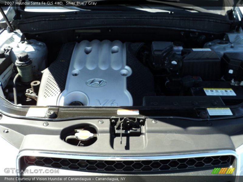 Silver Blue / Gray 2007 Hyundai Santa Fe GLS 4WD