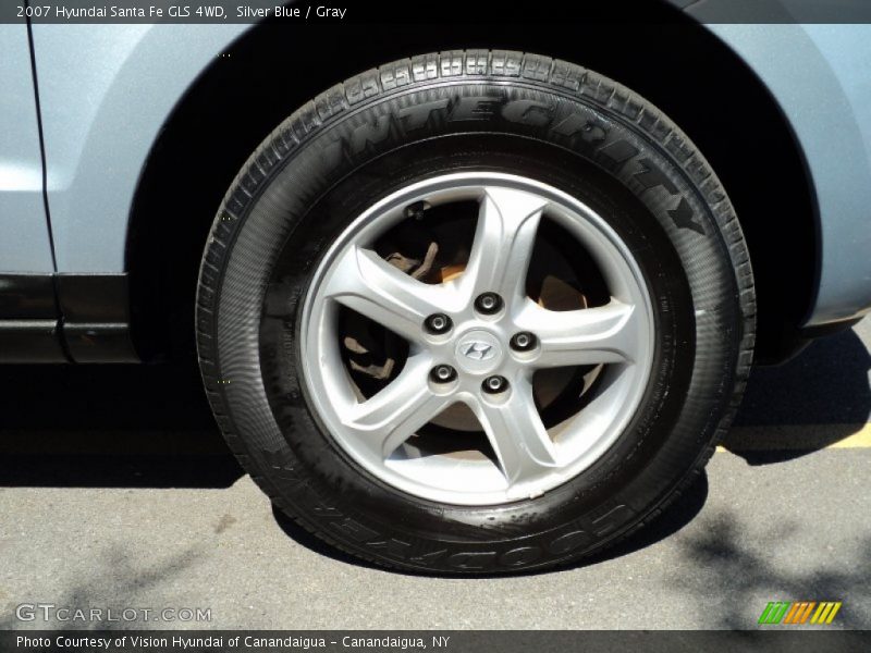 Silver Blue / Gray 2007 Hyundai Santa Fe GLS 4WD