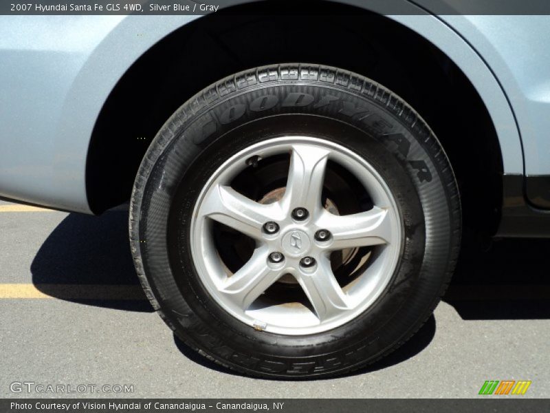 Silver Blue / Gray 2007 Hyundai Santa Fe GLS 4WD