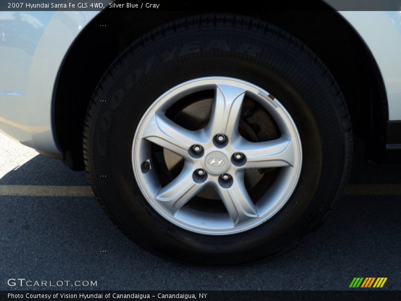 Silver Blue / Gray 2007 Hyundai Santa Fe GLS 4WD