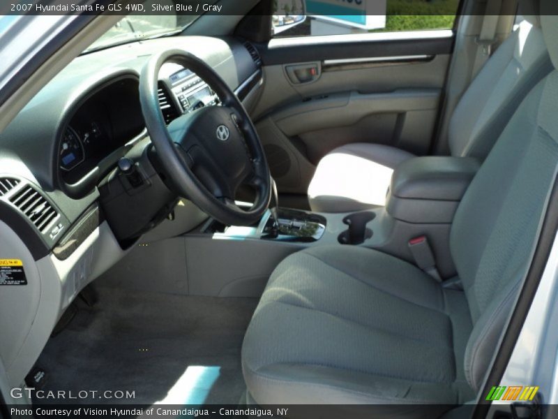 Silver Blue / Gray 2007 Hyundai Santa Fe GLS 4WD