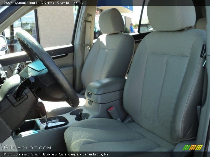 Silver Blue / Gray 2007 Hyundai Santa Fe GLS 4WD