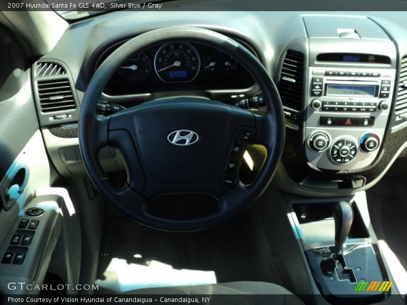 Silver Blue / Gray 2007 Hyundai Santa Fe GLS 4WD