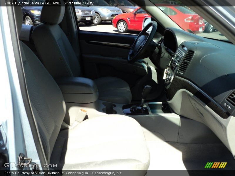 Silver Blue / Gray 2007 Hyundai Santa Fe GLS 4WD