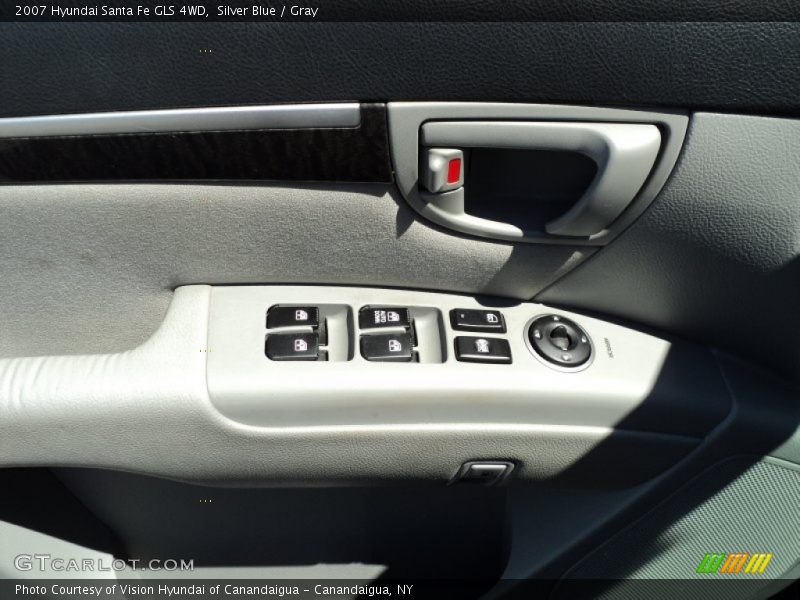 Silver Blue / Gray 2007 Hyundai Santa Fe GLS 4WD