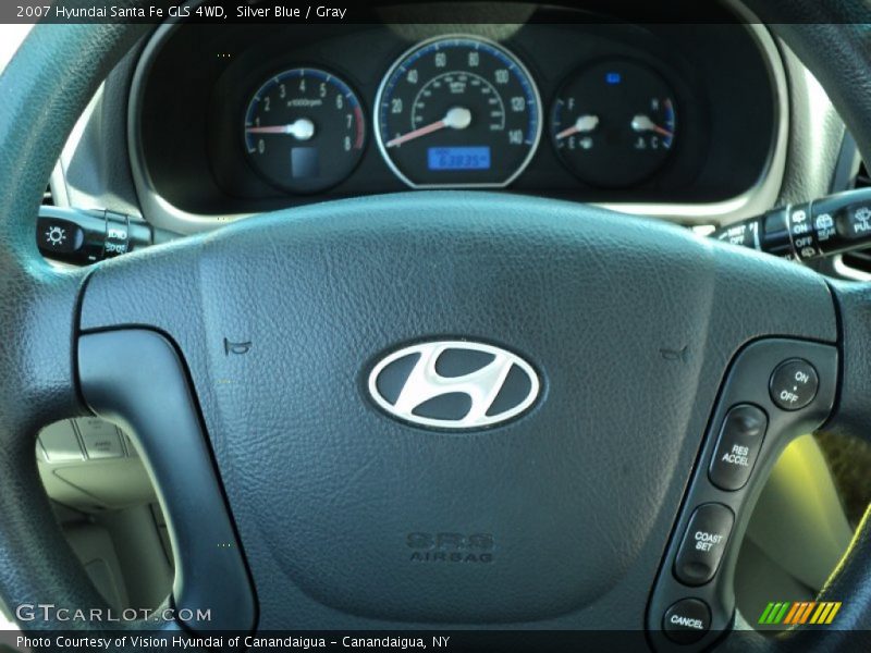 Silver Blue / Gray 2007 Hyundai Santa Fe GLS 4WD