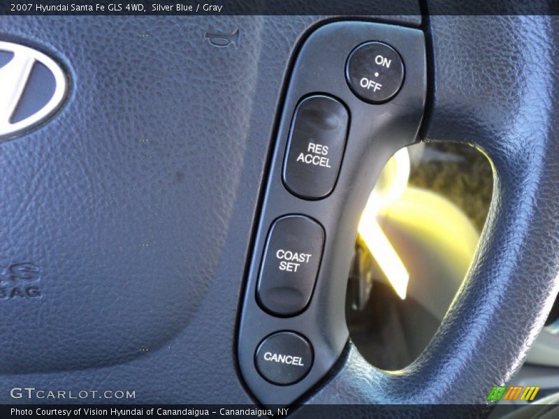 Silver Blue / Gray 2007 Hyundai Santa Fe GLS 4WD