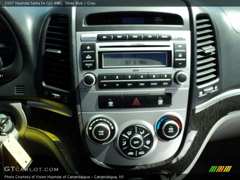 Silver Blue / Gray 2007 Hyundai Santa Fe GLS 4WD