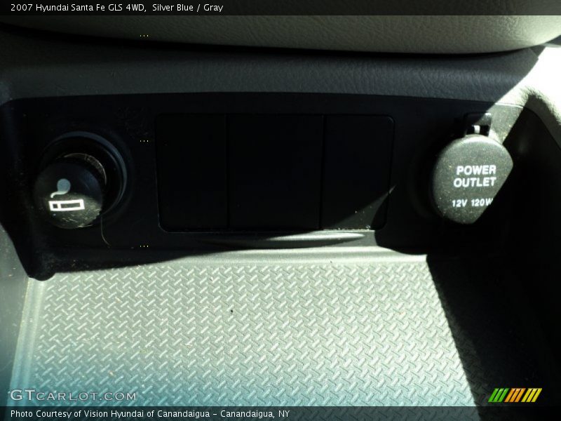 Silver Blue / Gray 2007 Hyundai Santa Fe GLS 4WD