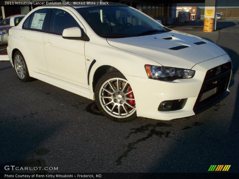 Wicked White / Black 2011 Mitsubishi Lancer Evolution GSR