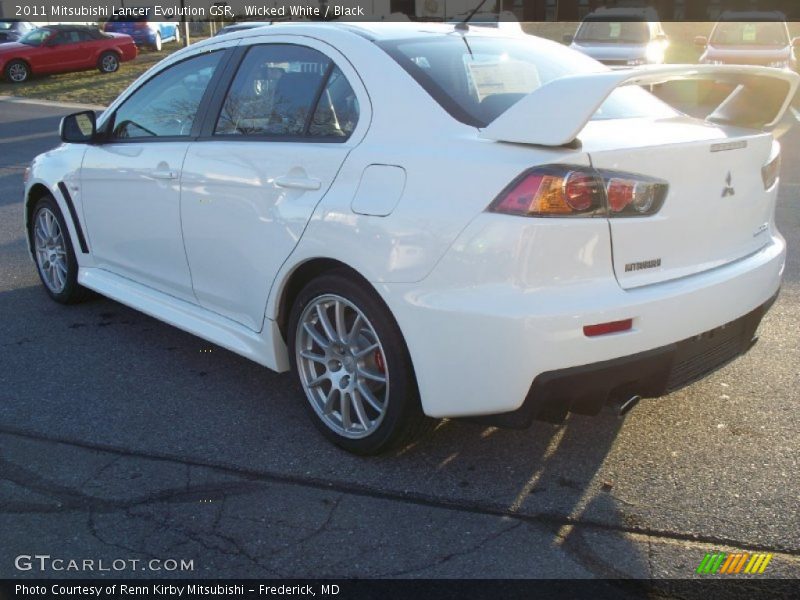 Wicked White / Black 2011 Mitsubishi Lancer Evolution GSR