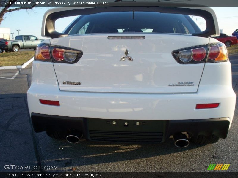 Wicked White / Black 2011 Mitsubishi Lancer Evolution GSR