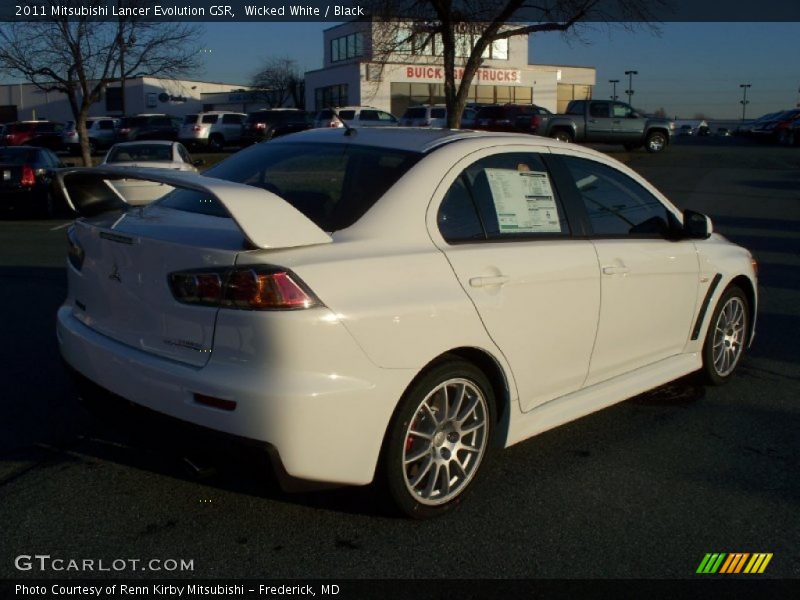 Wicked White / Black 2011 Mitsubishi Lancer Evolution GSR