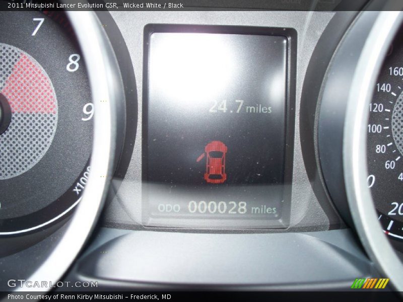 Wicked White / Black 2011 Mitsubishi Lancer Evolution GSR