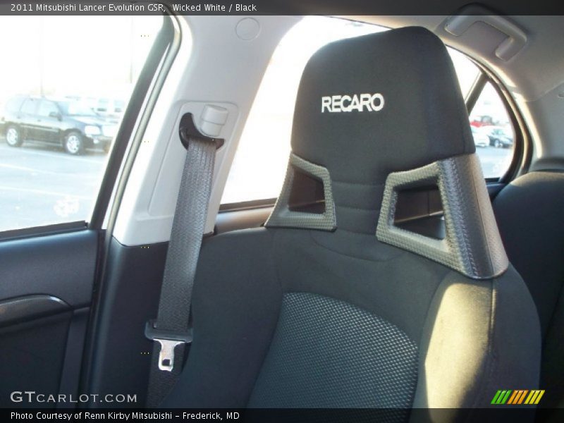  2011 Lancer Evolution GSR Black Interior