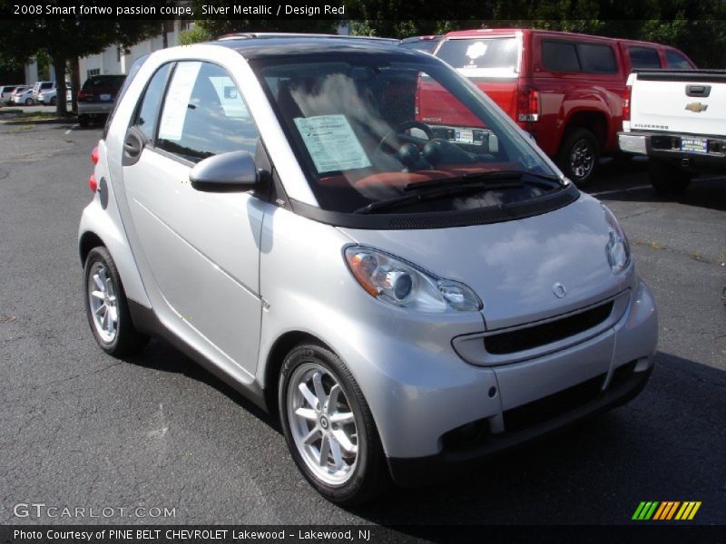 Silver Metallic / Design Red 2008 Smart fortwo passion coupe