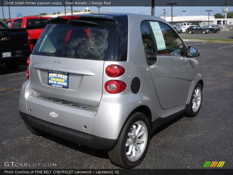 Silver Metallic / Design Red 2008 Smart fortwo passion coupe