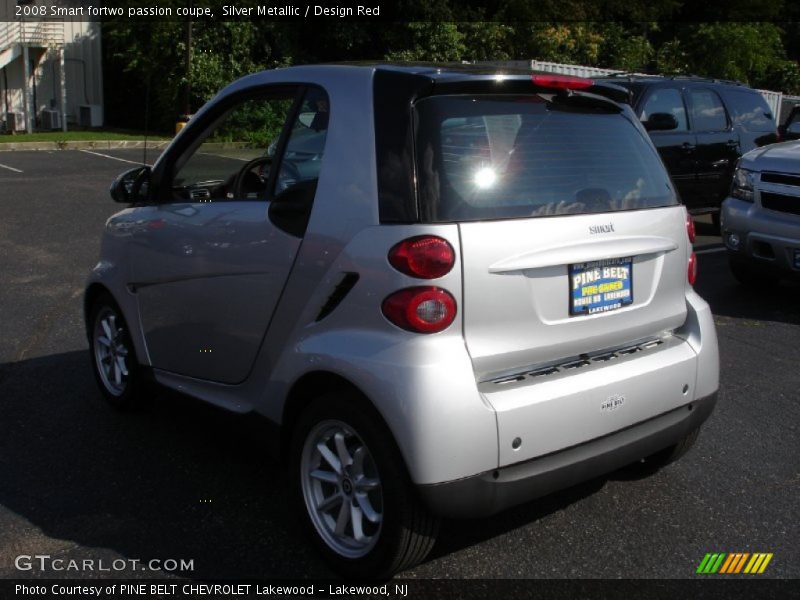 Silver Metallic / Design Red 2008 Smart fortwo passion coupe