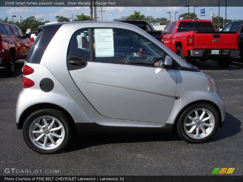 Silver Metallic / Design Red 2008 Smart fortwo passion coupe