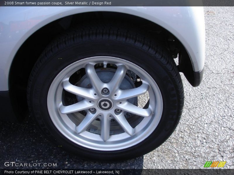 Silver Metallic / Design Red 2008 Smart fortwo passion coupe