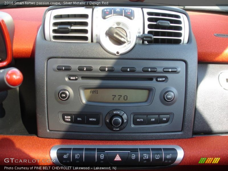 Silver Metallic / Design Red 2008 Smart fortwo passion coupe