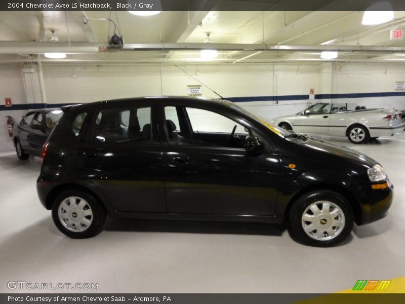 Black / Gray 2004 Chevrolet Aveo LS Hatchback