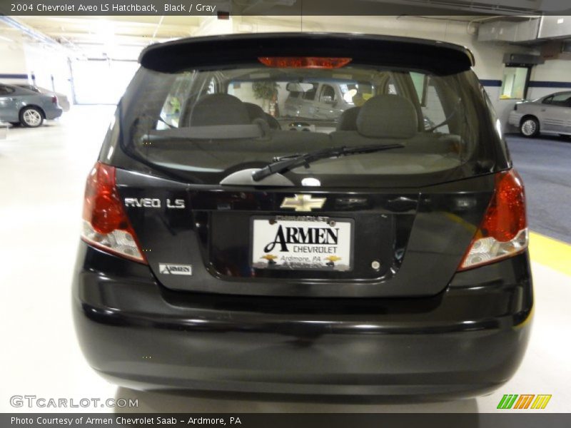 Black / Gray 2004 Chevrolet Aveo LS Hatchback