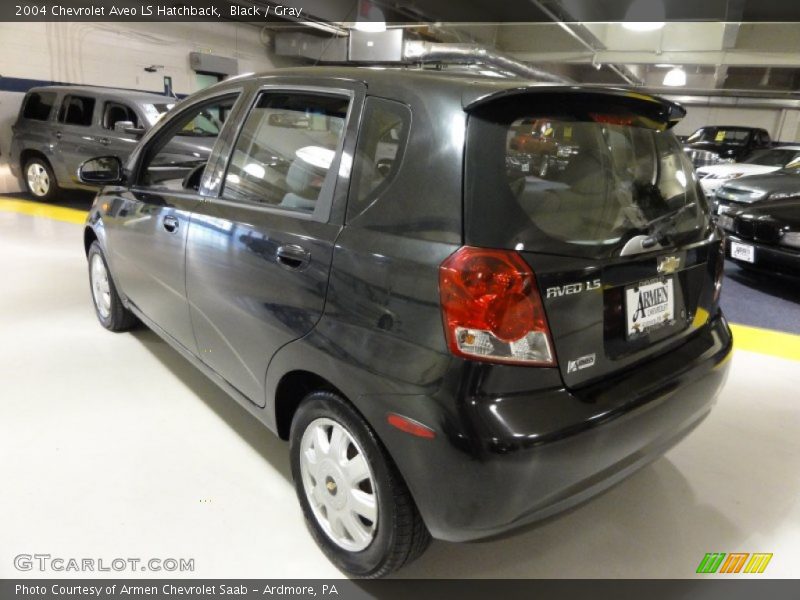 Black / Gray 2004 Chevrolet Aveo LS Hatchback