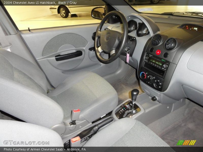 Black / Gray 2004 Chevrolet Aveo LS Hatchback