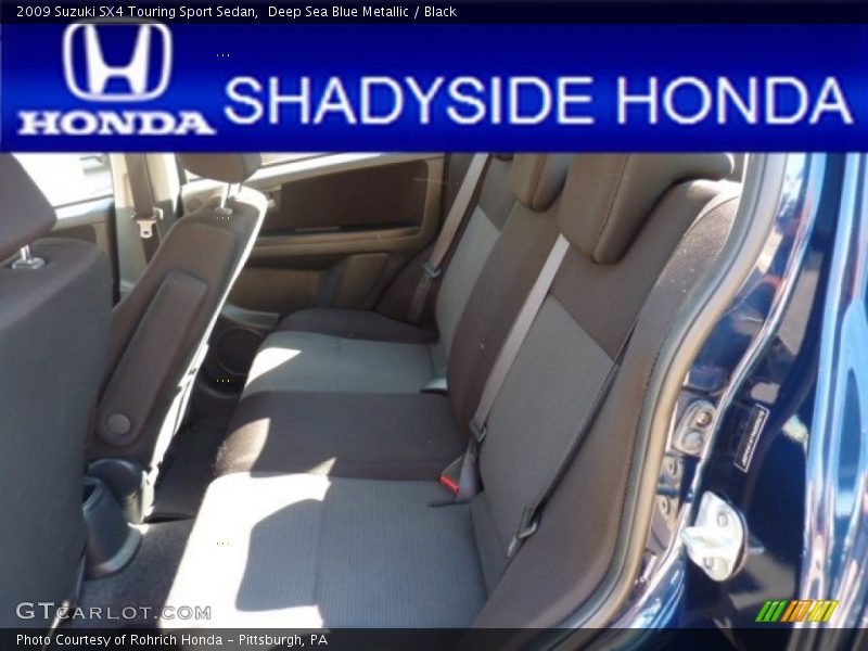 Deep Sea Blue Metallic / Black 2009 Suzuki SX4 Touring Sport Sedan