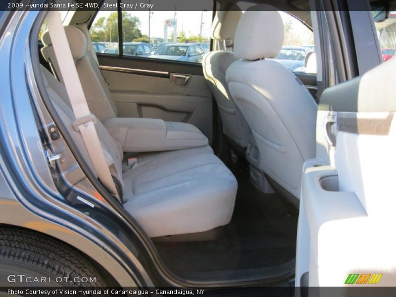 Steel Gray / Gray 2009 Hyundai Santa Fe SE 4WD