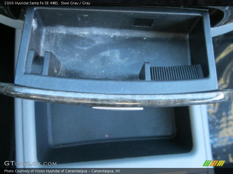Steel Gray / Gray 2009 Hyundai Santa Fe SE 4WD