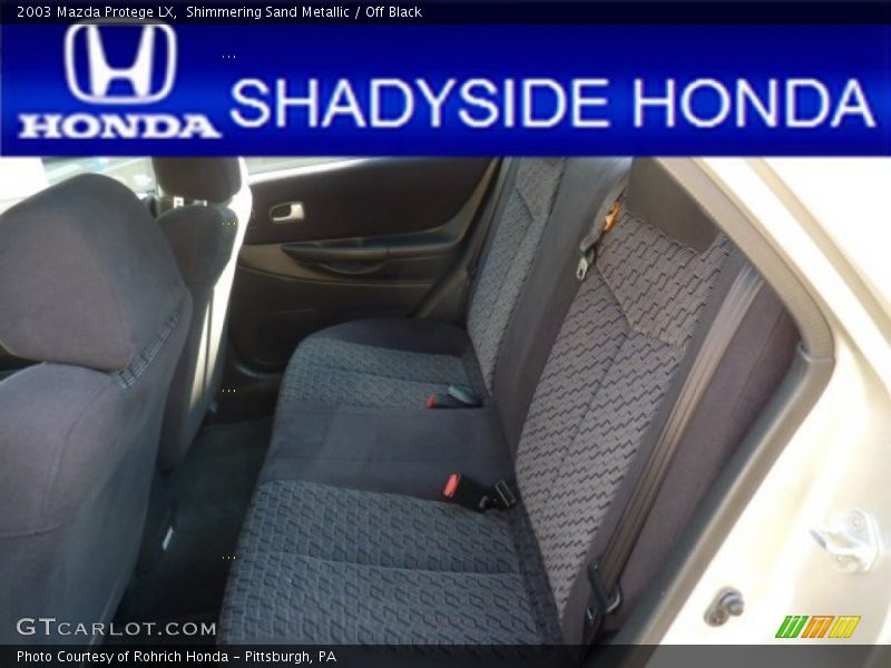 Shimmering Sand Metallic / Off Black 2003 Mazda Protege LX