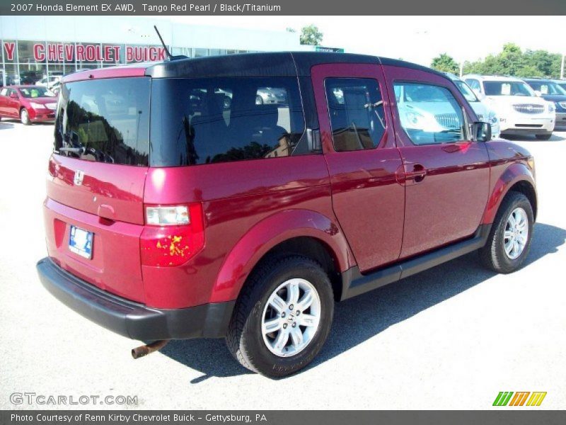 Tango Red Pearl / Black/Titanium 2007 Honda Element EX AWD