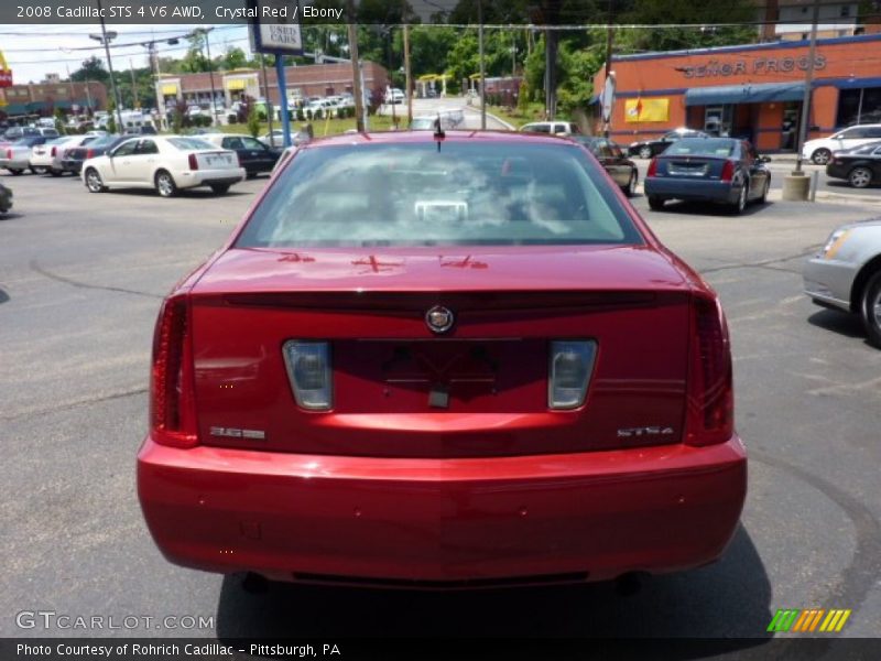 Crystal Red / Ebony 2008 Cadillac STS 4 V6 AWD
