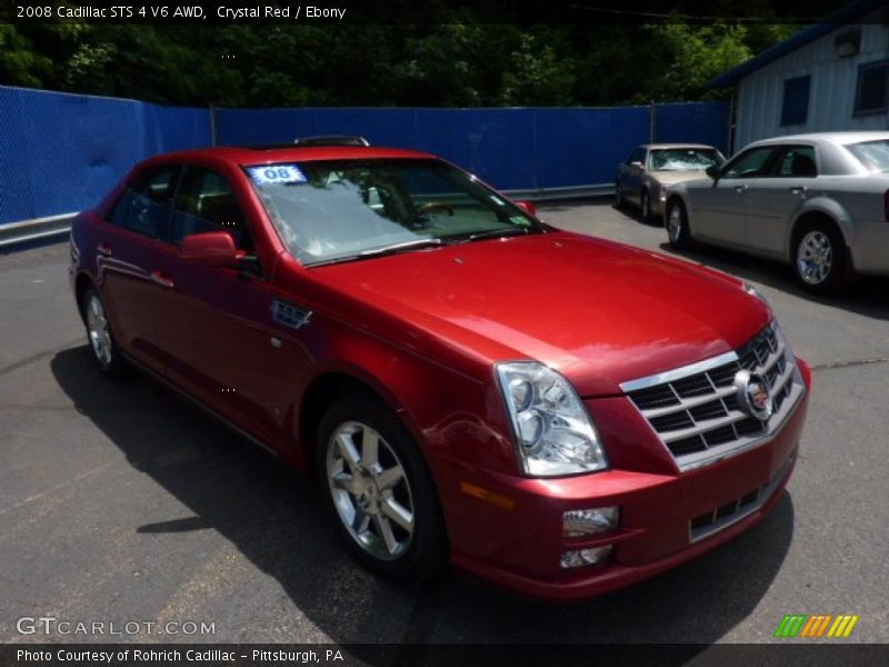 Crystal Red / Ebony 2008 Cadillac STS 4 V6 AWD