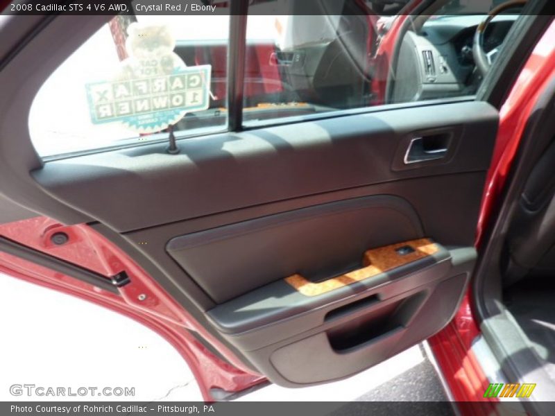 Crystal Red / Ebony 2008 Cadillac STS 4 V6 AWD