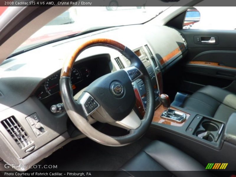 Crystal Red / Ebony 2008 Cadillac STS 4 V6 AWD