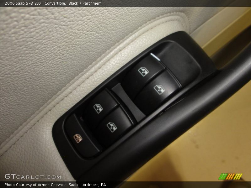 Black / Parchment 2006 Saab 9-3 2.0T Convertible