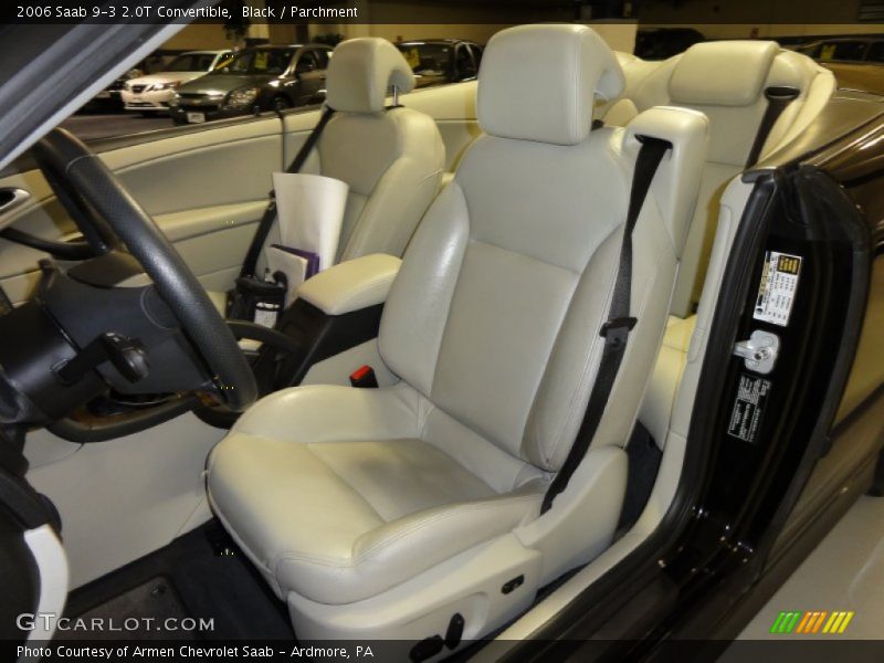 Black / Parchment 2006 Saab 9-3 2.0T Convertible