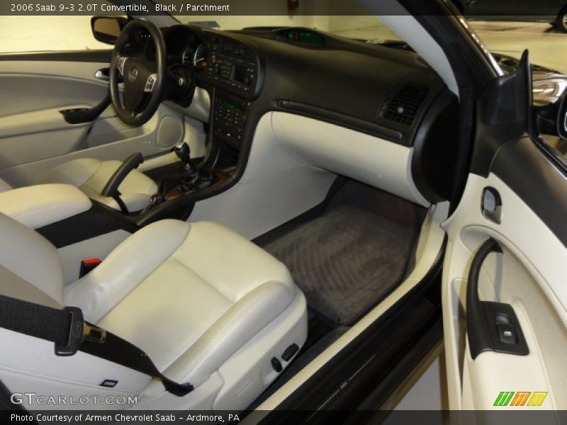 Black / Parchment 2006 Saab 9-3 2.0T Convertible