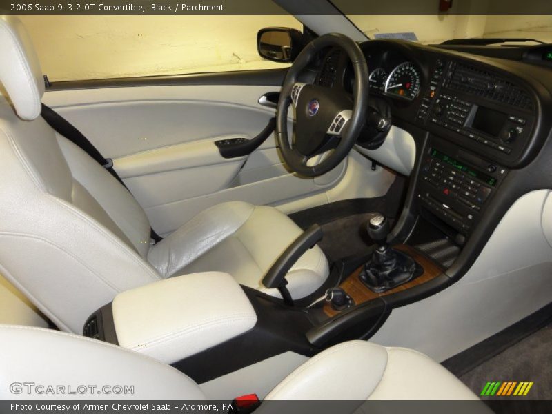 Black / Parchment 2006 Saab 9-3 2.0T Convertible