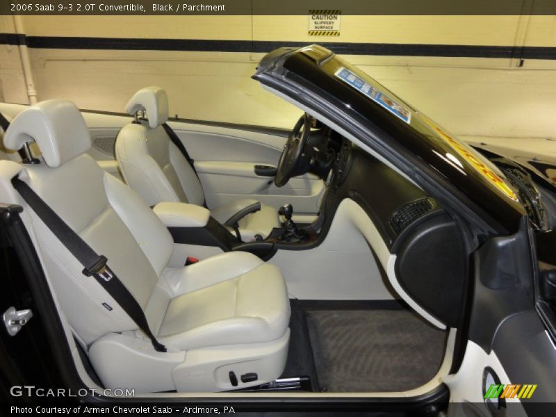 Black / Parchment 2006 Saab 9-3 2.0T Convertible