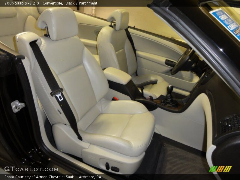 Black / Parchment 2006 Saab 9-3 2.0T Convertible