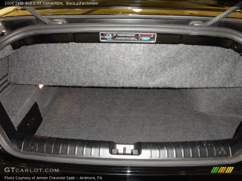 Black / Parchment 2006 Saab 9-3 2.0T Convertible