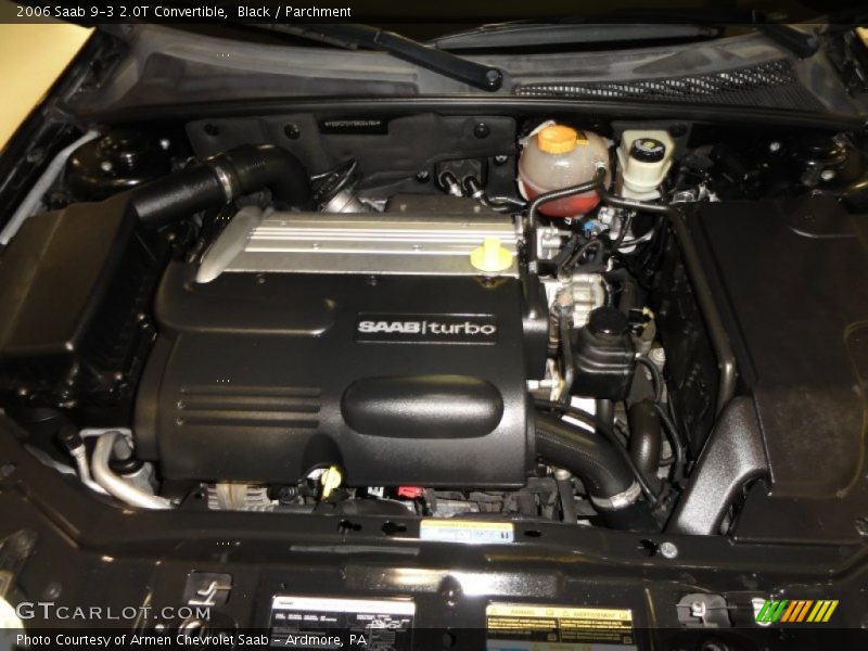 Black / Parchment 2006 Saab 9-3 2.0T Convertible