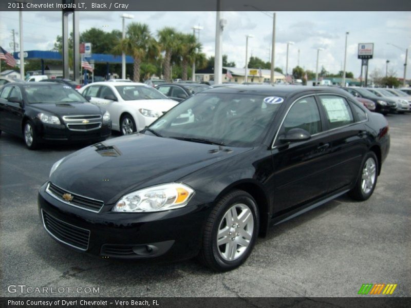 Black / Gray 2011 Chevrolet Impala LT