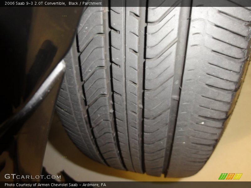 Black / Parchment 2006 Saab 9-3 2.0T Convertible